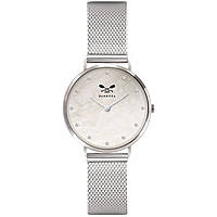 Orë dore për gra Barbosa Charme 54SL02-14SM148, 28mm, rrip metalik, argjendi