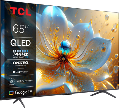 TV QLED TCL 65T8C, 65", Ultra HD 4K, Smart Google TV, i zi