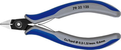 Gërshërë prerëse diagonale Knipex 79 32 125, për elektronikë, precize, të zeza