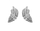 Vathë për femra Hot Diamonds Feather Silver Whisper SWE008, të argjendtë
