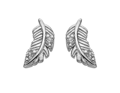 Vathë për femra Hot Diamonds Feather Silver Whisper SWE008, të argjendtë