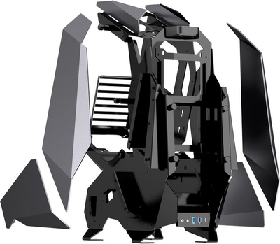 Kuti PC Jonsbo MOD5 Big-Tower, xham i temperum, RGB, gri