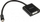 Kabllo Akasa (AK-CBDP08-20BK), DisplayPort Mini - DVI-I, 0.15m, i zi