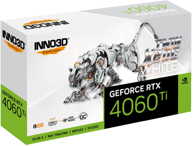 Kartelë grafike Inno3D GeForce RTX 4060 Ti Twin X2 OC White 8GB GDDR6