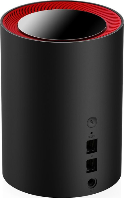 Ruter mesh Cudy M3000, Wi‑Fi 6 dual-band, porta WAN 2.5Gbps, i zi me të kuqe