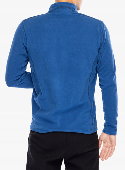 Bluzë polar Columbia Klamath Range II Half Zip, e lehtë, me jakë të lartë, blu
