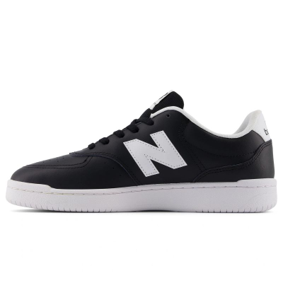 Патики New Balance BB80, синтетичка кожа, гумен ѓон, бели и црни