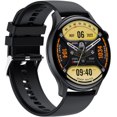 Ora inteligjente DMSKE Rubicon RNCF10, 2 copë, ekran 1.43\" AMOLED, Bluetooth Call, rozë dhe e zezë