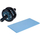 Rrotë dyshe për ushtrime Umbro Double Wheel Roller, deri 100 kg, me tapet për gjunjë, blu