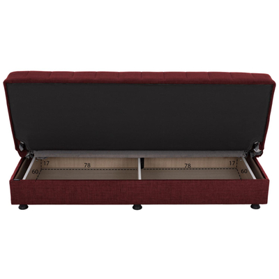Divan tresh ANDRI HM3239.06, kuqe