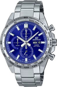 Ora Casio Edifice EFR-574D-2AVUEF, kronograf, 10 bar, argjendtë e kaltër