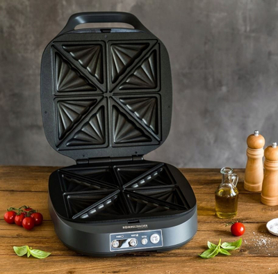 Sanduiçier ROMMELSBACHER ST 1800 Sam, 1800W, pjatë jo-ngjitëse, gri e errët