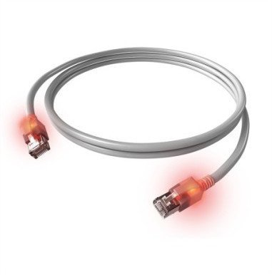 Kabull rrjeti Zellner Group CS1OAADAD0015, Cat 6A S FTP, 1.5m, LED, gri