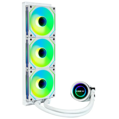 Ftohës uji për CPU Lian Li Galahad II Trinity SL-INF 360, radiator 360mm, ARGB, i bardhë