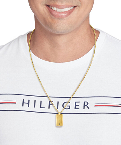 Varëse për meshkuj Tommy Hilfiger Pendant, çelik inox, ngjyrë ari