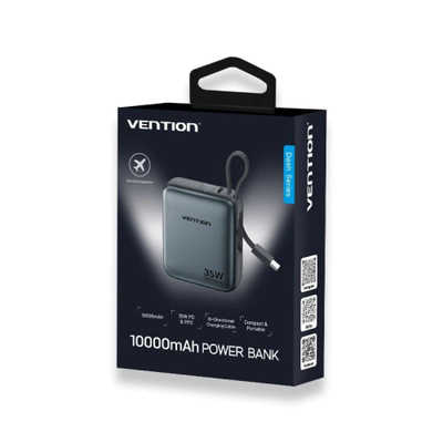 Powerbank Vention FHEH0, 10000mAh, 35W, gri