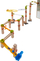 Lojë ndërtimi HABA Classic Marble Run Master, set pistë gurezash, dru dhe plastikë shumëngjyrëshe