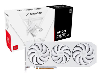 Графичка картичка PowerColor Hellhound Radeon RX 9070 XT Spectral White, 16GB GDDR6, PCI Express 5.0, бела
