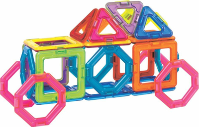Set lodrash magnetike Magformers Challenger, 30 copë, shumëngjyrëshe