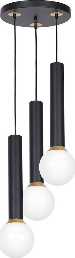 Luster varëse Milagro Auris Black MLP4837, 3xE14 40W, lartësi e rregullueshme, e zezë