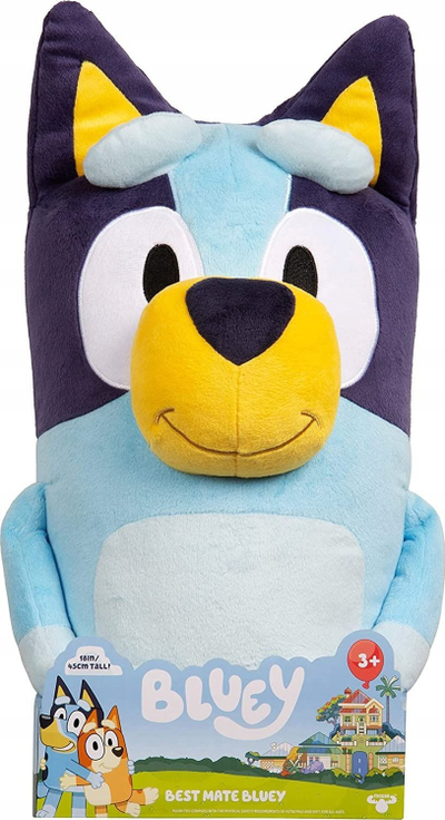 Kukull pelushi Bluey Jumbo Plush, 18", për kalamaj 3+
