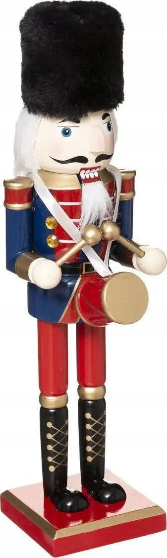 Figurinë për dekor Atmosphera Nutcracker, dru, 25 cm, me shumë ngjyra