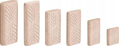 Kunja druri Festool Domino Beech 8x22x50mm, set 600 copë