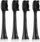 Сет глави за четка за заби Seysso Carbon Professional SE0101, 4 парчиња, црни