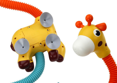 Lодка за бања Yellow Giraffe, фонтана за вода, за деца, жолта