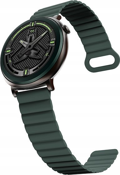 Smartwatch HiFuture Aurora HSSW11DG, ekran 1.43\" AMOLED, IP68, jeshile