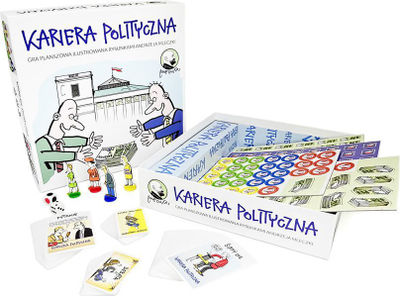 Lojë tavoline Mleczko Kariera Polityczna, satirike, për të rritur, shumëngjyrëshe