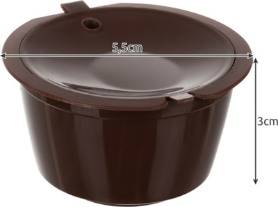 Set kapsula kafeje të ripërdorshme, 6 copë, filtër inox, shumëngjyrëshe