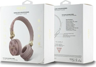 Kufje Bluetooth Guess GUBH70EPOSMW, on ear, ENC, kafe