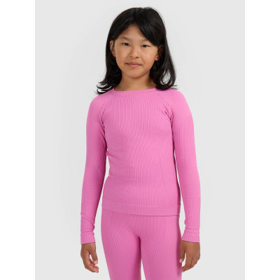 Термички комплет без рабови 4F Seamless Thermal Underwear, за девојчиња, розова