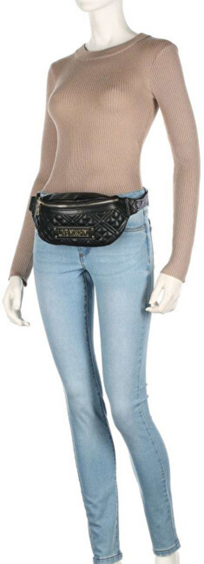 Çantë beli Love Moschino JC4003PP1FLA0110, ngjyrë krem