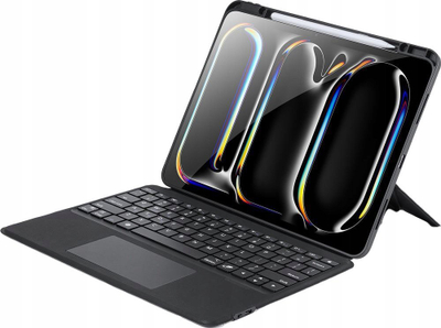 Etui me tastierë Dux Ducis DK për iPad Pro 13 2024, Bluetooth, palosës, e zezë