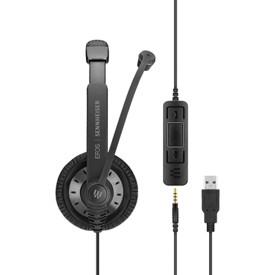 K слушалки EPOS Impact SC 75, USB/3.5mm, црни