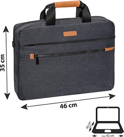 Çantë laptopi PEDEA Elegance Pro, 17.3", e hirta