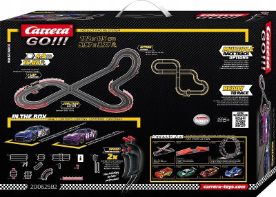 Pistë garash Carrera GO!!! Nascar Racing, 1:43, 4.9m, shumëngjyrëshe