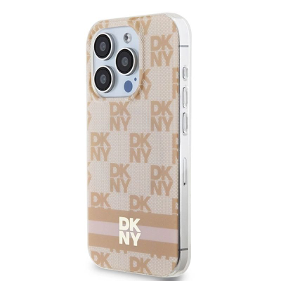 Futrollë telefoni DKNY DKHMP15XHCPTSP për iPhone 15 Pro Max, MagSafe, hardcase, rozë