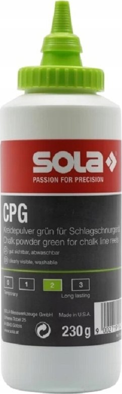 Pluhur për shënjim SOLA Chalk Line Red, 230g, i kuq