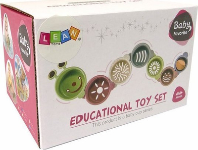Сет едукативни играчки за бања Leantoys, 7 парчиња, повеќебоен