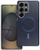 Mbështjellës telefoni Gentlemen për Samsung Galaxy A07 4G, MagSafe, lëkurë eko, blu navy