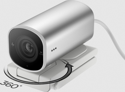 Kamerë web HP 960 4K Streaming, USB A, 4K UHD, e bardhë argjendi