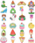 Set kreativ DIY Colored Crystal, 24 varëse, 10 tuba boje, shumëngjyrësh