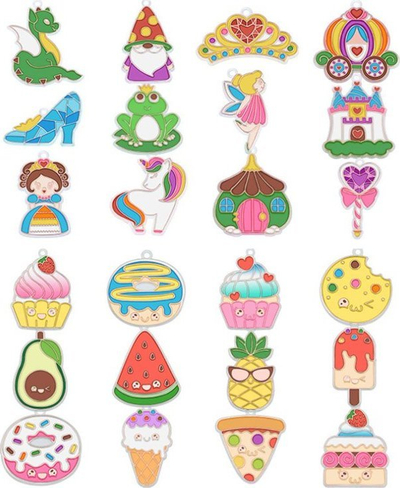 Set kreativ DIY Colored Crystal, 24 varëse, 10 tuba boje, shumëngjyrësh