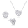 Set qafore + vathë Brilio Silver SET236W