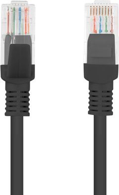 Kabllo Lanberg Patchcord, Cat5e, e pambrojtur, 0.25 m, e zezë