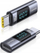 Adapter USB USAMS US-SJ682 AU18, USB-C në USB-C, 100W, ekran dixhital, gri metalik