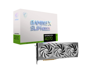 Kartelë grafike MSI GeForce RTX 4070 Gaming X Slim White 12GB GDDR6X